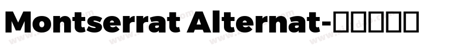 Montserrat Alternat字体转换